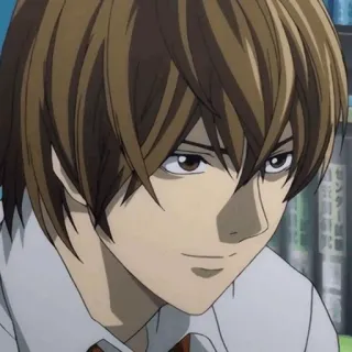 ⚖ Light Yagami Death Note Anime, Manga, Protagoniste, Étudiant, Death Note telegram sticker