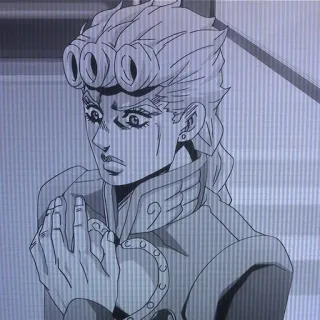 😨 Giorno Giovanna JoJo's Bizarre Adventure Anime, Jojo, Giorno Giovanna, Manga, Seni, Karakter telegram sticker