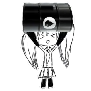 Crazy Miku telegram stickers