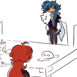 🐾 Kaeya Genshin Impact Anime, Video game, Fanart, Kaeya, Genshin Impact telegram sticker