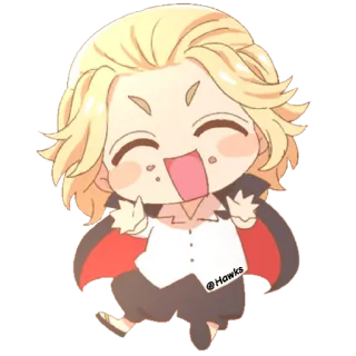 ☺️ @Hawks Chibi, Anime, Hoạt hình, Dễ thương, Nhân vật, Kawaii telegram sticker