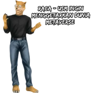 🙂 RACA - USM INGIN
MENGETARKAN DUNIA
METAVERSE pies, metaverse, Raca, USM, internet, kryptowaluta whatsapp sticker