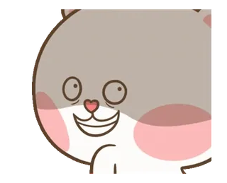 😈 chat, animal, mignon, autocollant, dessin animé whatsapp sticker
