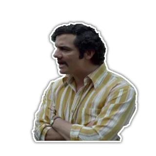 😡 Pablo Escobar Narcos pablo escobar, colombia, narcos, drugs, crime telegram sticker