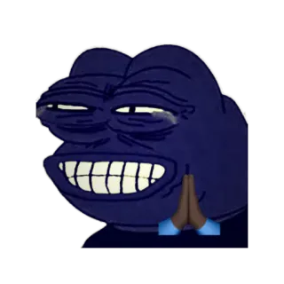 😂 Pepe the Frog Meme, Pepe, Katak, Internet, Emosi, Tangan berdoa whatsapp sticker