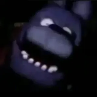 😶 Bonnie Five Nights at Freddy's Bonnie, Five Nights at Freddy's, FNAF, Animatronique, Jeu vidéo, Horreur telegram sticker