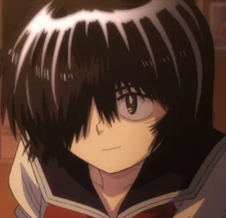 😈 Mikoto Urabe Mysterious Girlfriend X anime, girl, school uniform, black hair, Urabe Mikoto, Mysterious Girlfriend X telegram sticker
