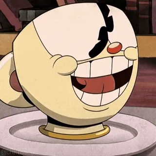 🤪 Cuphead dessin animé, tasse, souriant, animation, personnage whatsapp sticker