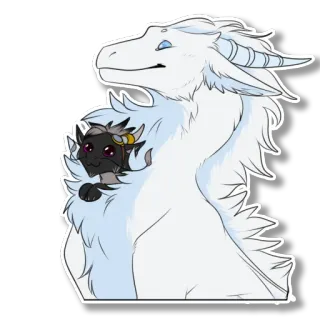 ☁️ dragão, fantasia, criatura, monstro, desenho animado, fofo, elfo telegram sticker