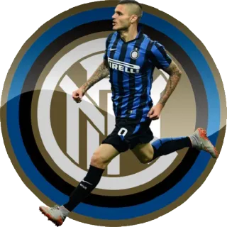 🖤 サッカー, フットボール, スポーツ, アスリート, インテル, セリエA telegram sticker