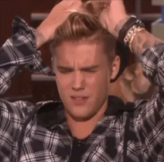😑 Justin Bieber 歌手, 有名人, ポートレート, 人物 telegram sticker