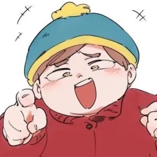 🤣 Eric Cartman South Park Cartman, South Park, cartone animato, personaggio, animazione, fanart telegram sticker