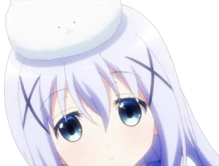 😕 Аниме, Девушка, Милая, Персонаж telegram sticker