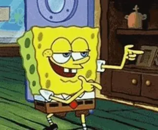 👻 Spongebob мультфильм, Спанч Боб, смешной, мем telegram sticker