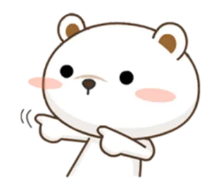 😎 oso, lindo, animal, dibujo animado, personaje, pegatina telegram sticker