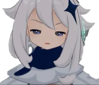 🥵 Paimon Genshin Impact Anime, Gra wideo, Paimon, Genshin Impact, Postać telegram sticker