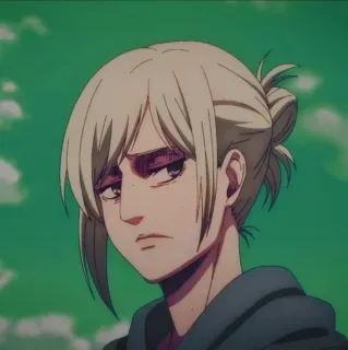 🗿 Annie Leonhart Attack on Titan Anime, Annie, Leonhart, Attack on Titan, AoT, Charakter, Manga whatsapp sticker