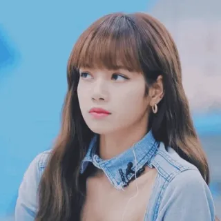 🌍 Lisa kobieta, kpop, piosenkarka, portret, lisa, blackpink telegram sticker