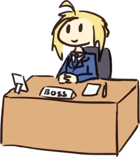 👔 BOSS capo, lavoro, ufficio, manager, leader telegram sticker