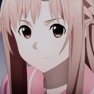 🐭 Asuna Yuuki Sword Art Online anime, female, character, asuna, sword art online whatsapp sticker