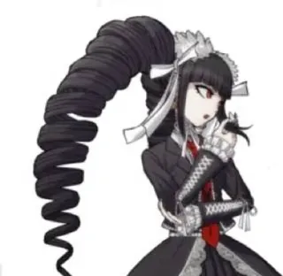 ✨ Celestia Ludenberg Danganronpa アニメ, ゴシック, キャラクター, ビデオゲーム, メイド服, セレスティア・ルーデンベルク, ダンガンロンパ telegram sticker