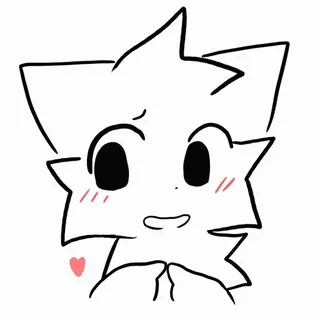 👉 anime, cute, kawaii, drawing, illustration, cartoon, heart telegram sticker