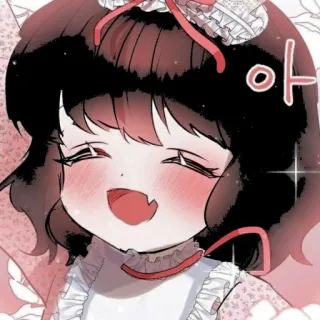 🎀 아 mignon, animé, manga, kawaii, fille telegram sticker