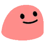😊 blob, pink, cute, simple, smiling telegram sticker
