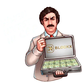 🤩 BLOCKX 钱, 公文包, 商业, 金融, 货币 telegram sticker