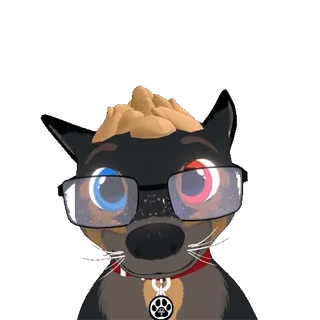 🤜 Furry, Animal, Cartoon, Lunettes, Personnage whatsapp sticker