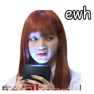 ✖️ Lisa ewh kpop, lisa, blackpink, celebrity, meme, funny whatsapp sticker