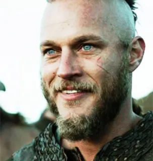 😄 Ragnar Lothbrok Vikings Ragnar, Vichinghi, storico, personaggio, serie, storia telegram sticker