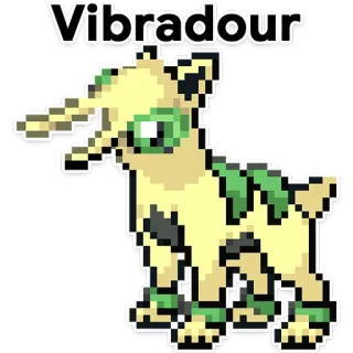 💄 Vibradour バイブレーター, ポケモン, 犬, ピクセルアート, ファンアート telegram sticker