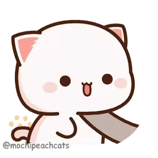 🥰 I love you! lindo, gato, animal, sticker, amor, corazón, dibujo animado telegram sticker