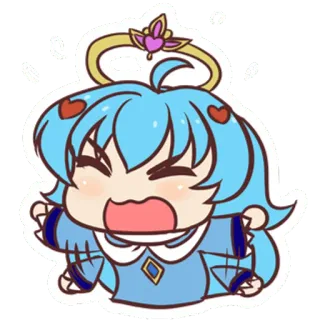 😡 Anime, Chibi, Desenho animado, Personagem, Fofo, Sticker telegram sticker