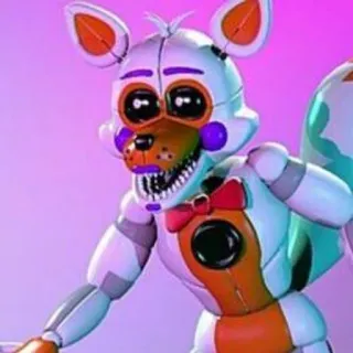 🌟 Funtime Foxy Five Nights at Freddy's Animatrónico, Zorro, Terror, Robot, Videojuego telegram sticker