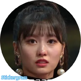 😢 Stickergram KPOP, 女性, ポートレート, 顔, 女の子, 人物 telegram sticker