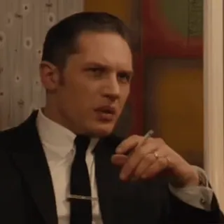 🤨 smoking, man, cigarette, portrait, suit whatsapp sticker
