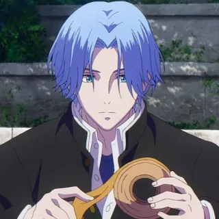 💎 Langa Hasegawa SK8 the Infinity anime, skateboarding, blue hair, character, Langa, SNOW telegram sticker
