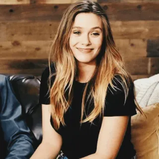 ™ Elizabeth Olsen actress, portrait, celebrity, Elizabeth Olsen, woman, blond hair telegram sticker