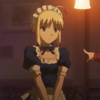 💙 Saber Fate/stay night Anime, Personaje, Maid, Fate, Saber telegram sticker