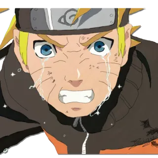 😭 Naruto Uzumaki Naruto アニメ, 漫画, ナルト, うずまき, キャラクター, 泣く, 悲しい telegram sticker