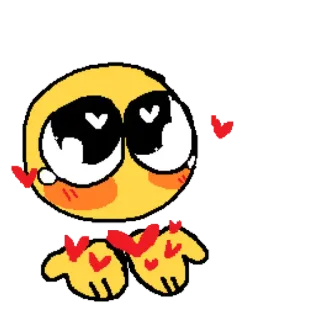 🥰 emoji, amor, fofo, corações telegram sticker