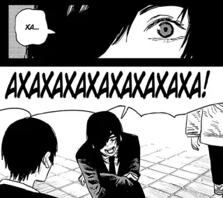 🌟 XA... AHAHAHAHAHAHAHAHA! manga, laughing, panel, comic, emotional telegram sticker