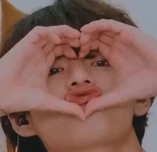❤️ pessoa, rosto, coração, amor, kpop, fã whatsapp sticker