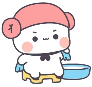 🍼 fofo, desenho animado, personagem, ilustração, kawaii, doce, arte telegram sticker