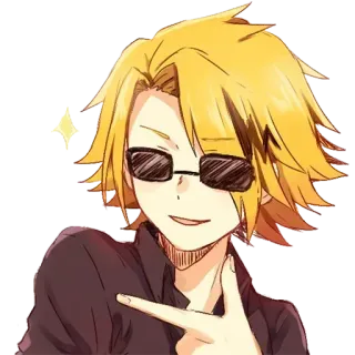 😎 Denki Kaminari My Hero Academia Anime, Cartoon, Charakter, Denki Kaminari, My Hero Academia whatsapp sticker