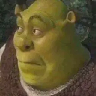 😨 Shrek Shrek, ogre, dreamworks, cartoon, movie character whatsapp sticker