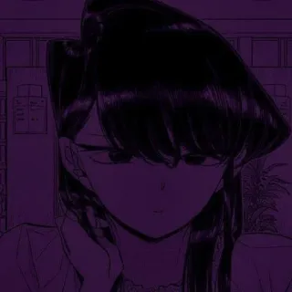 🛐 Komi Shouko Komi Can't Communicate 动漫, 漫画, 古见同学有交流障碍症, 古见硝子, 角色, 女孩 telegram sticker
