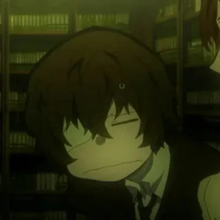 ⛓ Osamu Dazai Bungou Stray Dogs アニメ, 太宰, 文豪ストレイドッグス, キャラクター, アニメキャラクター telegram sticker